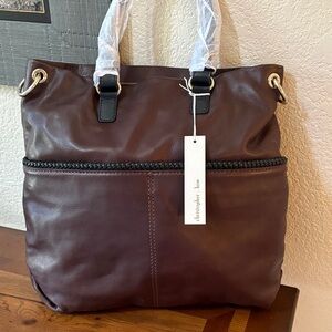 Christopher Kane Brown Leather Tote Brand New